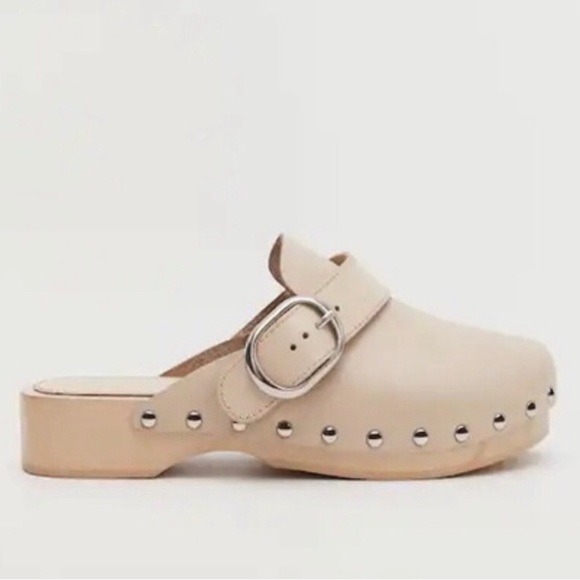 Mango MNG | size 38 studded leather clogs - Picture 3 of 9